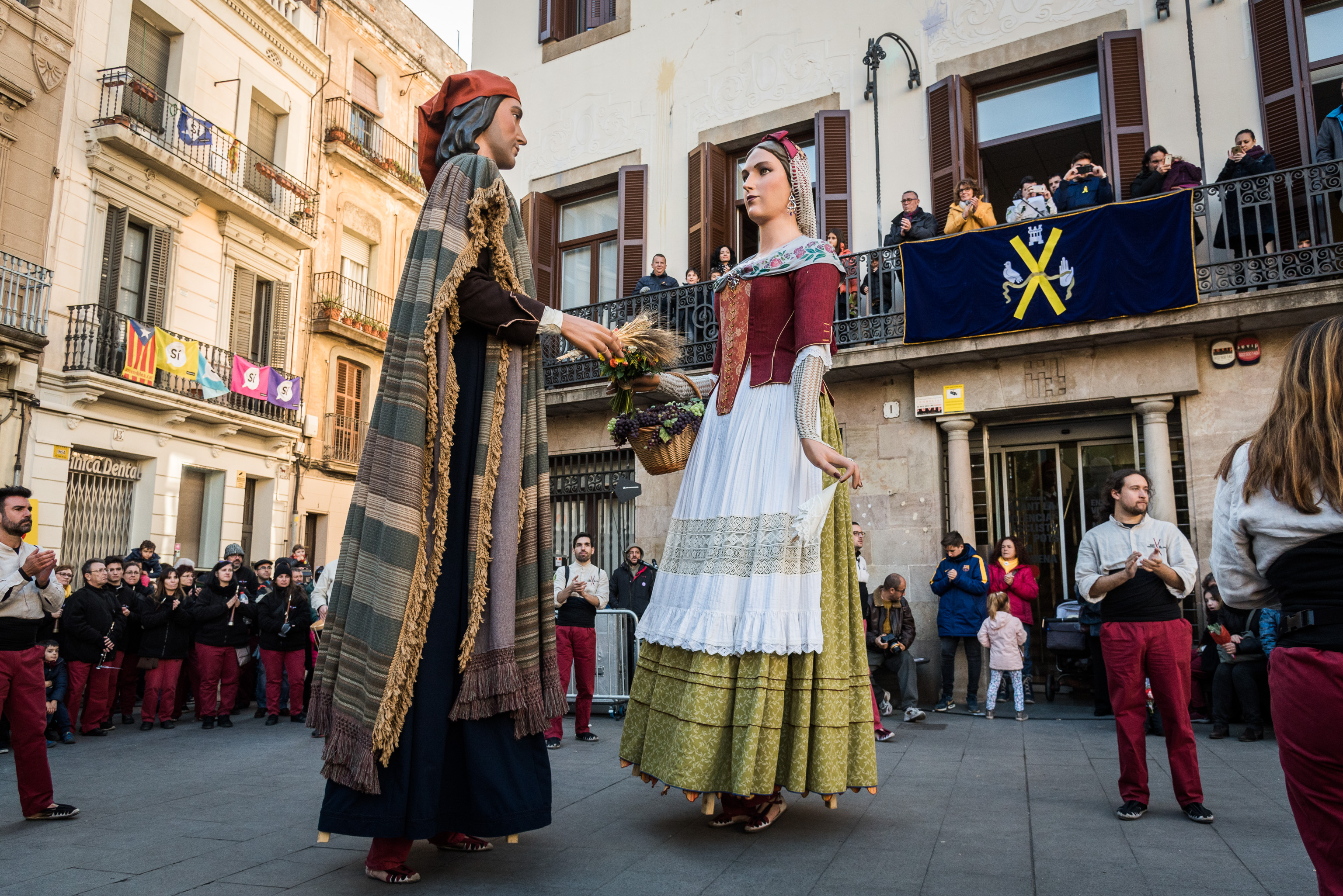 Gegants i Castellers a Sant Andreu